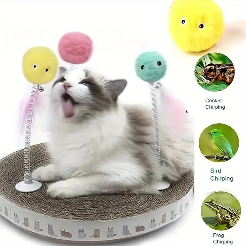 1Pcs Interactive Ball Smart Cat Dog Toys Plush Electric Catnip Training Toy Kitten Touch Sounding Pet Product Squeak Toy Ball