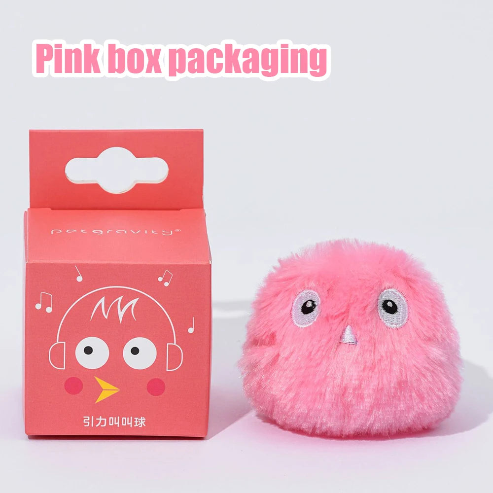 1Pcs Interactive Ball Smart Cat Dog Toys Plush Electric Catnip Training Toy Kitten Touch Sounding Pet Product Squeak Toy Ball